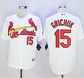 St. Louis Cardinals #15 Randal Grichuk White New Cool Base Stitched MLB Jersey,baseball caps,new era cap wholesale,wholesale hats
